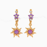 Brincos de Argola Brasão de Corona – Rapunzel