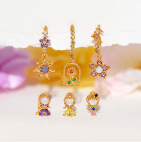 Brincos de Argola Brasão de Corona – Rapunzel